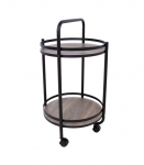 Serveerimislaud GENOVA D44xH75cm, pruun, teras, laminaatplaat