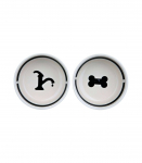 TRIXIE 24641 A set of ceramic bowls on a stand 0.6 l