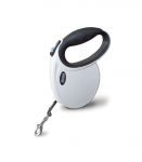 HILTON Smart dog M (20kg) - retractable leash - white-black - 4 m