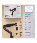 ONKRON G100-B monitor mount / stand 81.3 cm (32") Desk Black