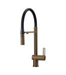 Kitchen faucet with filter and flexible spout