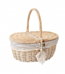 Piknikukorv WILLI TASSEL 40x32xH17/40cm
