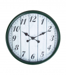 Seinakell BARRY D40cm, roheline/puidu print