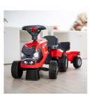 FALK Jeździk Traktorek Baby Case IH Ride-On Czerwony z Przyczepką + akc. od 12 miesięcy