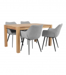 S&ouml;&ouml;gilauakomplekt CHICAGO NEW 4-tooliga (37046) t&auml;ispuit / MDF tammespooniga, &otilde;litatud