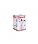Pedrini Coffee Maker polished Aluminum 3 Cups silver black (9083-3) (90833)