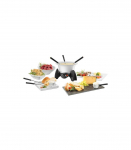 Unold Electric Fondues 0,8l 6 persons stainless steel black Schwarz (48615)