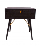 &Ouml;&ouml;kapp - abilaud LUXEMBOURG 45x35xH50cm, must melamiin