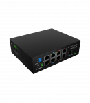 Lanberg Switch PoE 4xBT 4xAT SFP/ETH Din Unmanagment Fast Ethernet ILFE-8P-1GE-1S-120 Unmanaged Din rail, Rack