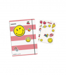 Herlitz kaustik flex A5/40 ruuduline, pl.Smiley Girly