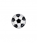 PartyDeco taldrik papist 18 cm, 6 tk, Jalgpall