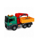 Truck with Crane, Containers for Waste Sorting, Drive, Light, Sound