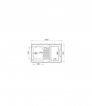 Valamu Pyramis ilma pliidiplaadita 100x60 cm