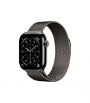 Apple Watch Series 11&nbsp;GPS + Cellular 42mm&nbsp;Slate Titanium Case with Slate Milanese Loop