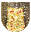 Ripptooli padi CORA kollane D70x14cm, 65x52cm, pol&uuml;ester