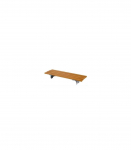 Bath seat with wooden slats