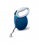 HILTON Smart dog L (30kg) - retractable leash - navy-grey - 5 m