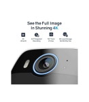 Safemo SC1 SolarCam, 4K UHD Video, 8&times; Zoom,132&deg; View, Night Vision, Wi-FI 2.4 Ghz, 1.5W solar, Whi