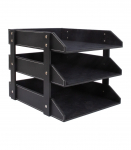 Dokumendiriiul WALTER 28x35xH27cm, must, kunstnahk