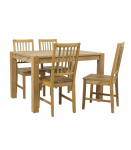 S&ouml;&ouml;gilauakomplekt CHICAGO NEW laud 120x90cm ja 4 tooli 19954
