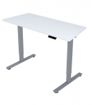 T&ouml;&ouml;laud ERGO FIT 1-motoriga 120x68xH71,5-116cm, valge/h&otilde;behall