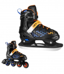NH18190A IN-LINE SKATES/HOCKEY ICE SKATES SET 2IN1 BRAVE BLUE SIZE M(34-38) NILS EXTREME