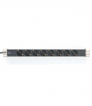 Aluminum outlet strip with 8 safety outlets DN-95401 Sockets quantity 8