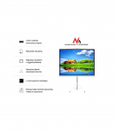 Projection Screen With 200x200 Tripods Maclean MC-680