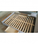 Voodi CAREN 160x200cm, ilma madratsita, hall