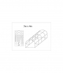 Arch Plastic Film Greenhouse 12m&sup2; (3х4m)