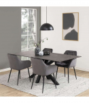 S&ouml;&ouml;gilaud HEAVEN 200x100xH75.5cm, klaas/keraamika Fairbanks black