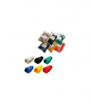 MP0005 Keystone jack GREY RJ45 SR-V11 (100pc.) Grey