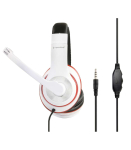Gembird Stereo Headset MHS 03 WTRDBK 3.5 mm White and Black Color with Red Ring Headset