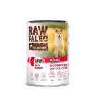 RAW PALEO Duoprotein Beef & Rabbit Adult - wet dog food - 400g