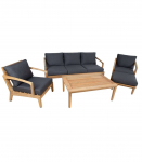 Aiam&ouml;&ouml;blikomplekt MALDIVE laud, diivan, 2 tooli ja tumba