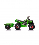 XMX630T Green Battery Quad Bike With Trailer