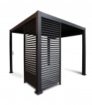 Lamellsein varikatusele MIRADOR-111 123,5cm, tumehall
