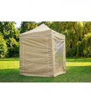 Pop Up Folding tent 2x2 m, with walls, Beige, H series, steel (canopy, pavilion, awning)