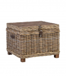 Kirst-abilaud EGROS 60x60xH45cm, naturaalne rotang