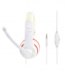 Gembird Stereo Headset MHS 03 WTRD 3.5 mm White with Red Ring Headset