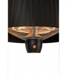 SUNRED Heater ARTIX C-HB, Compact Bright Hanging Infrared 1500 W Black IP24