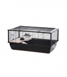 INTER-ZOO Bob + Wood black - cage for a hamster