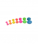 Hantlid TUNTURI Neopreen Dumbbells 0.5kg, roosad