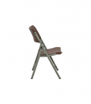 Folding chair with rattan design
