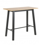 Baarilaud CHARA 117x58xH105cm, tamm/must, tammespooniga m&ouml;&ouml;bliplaat, metall