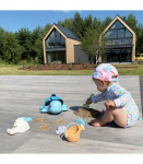 WOOPIE GREEN 2-&uuml;hes komplekt liiva ja vanni jaoks Sinine kilpkonn, 8 tk. Biolagunev orgaaniline materjal