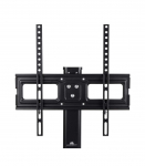 Maclean MC-450 Universal TV Stand for TV Cabinet max. 40kg, max. VESA 400x400 32-65" Tempered Glass Base 3-Level Height