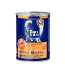 OptiVital - Pate dla dorosłych ps&oacute;w z kurczakiem. Bogate w indyka z marchewką 400g