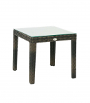 Abilaud WICKER 50x50xH45cm, tumepruun