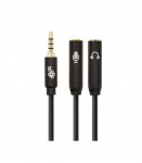 Adapter 3,5mm MiniJa ck-2x3,5mm MiniJack M/F
